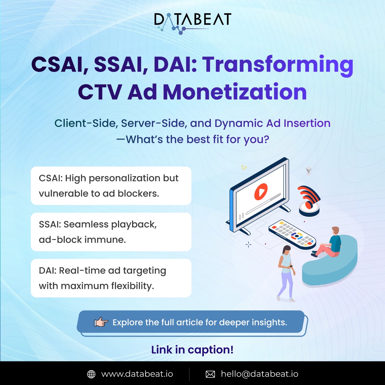 CSAI, SSAI, DAI: The Future of Video Monetization in CTV/OTT